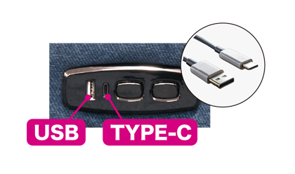 USB/TYPE-C電源付き